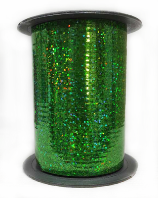 W-129 Лента для шаров зеленая голография (150 м) S W-зеленая Г фото