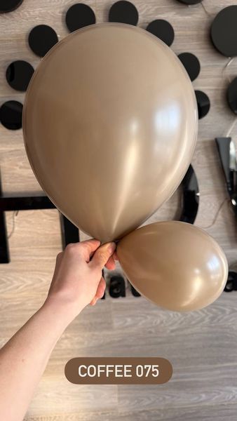 Повітряна кулька 12" 075 Кавовий (30 см) 50 шт. RB1207550 фото