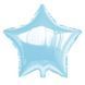 Star foil ball 18" Blue (China), 1 шт., 18"/45см., Голубой, Helium or air
