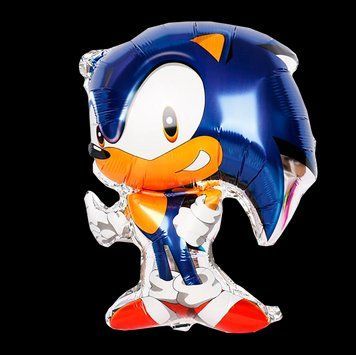 Foil ball 1306 "Sonic the Hedgehog" (50*68), 1 шт., Helium or air, Sonic the Hedgehog