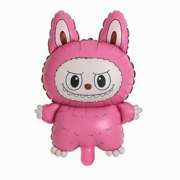 Labubu foil ball pink 68"38 cm, 1 шт., Аir, Лабубу