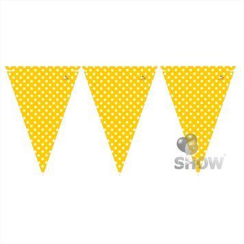 Pennant "Pea" (yellow) S, 9 pcs, 180 cm.