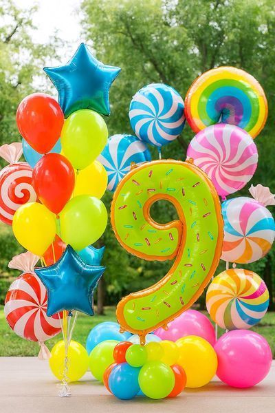 2613 Foil number - 9 (Donuts) (100 cm), Helium or air
