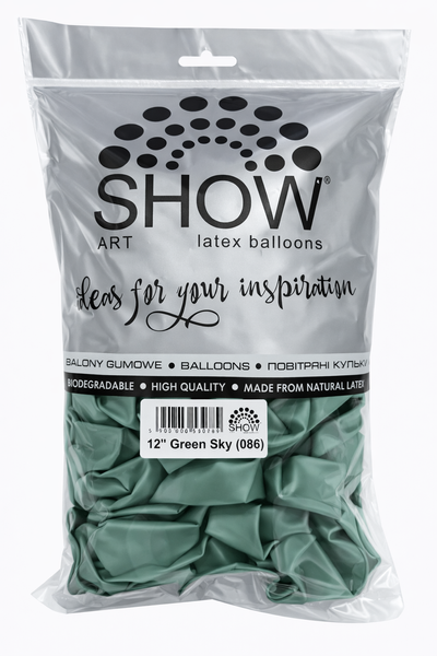 Воздушный шарик 5" Green Sky 086 (30 см) 100 шт. RB5086 фото