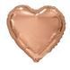 Heart foil ball 19" Rose gold, 1 шт., 19"/47.5см, Rose Gold, Helium or air