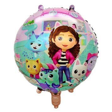 Фольгированный шарик Круг 18" Кукольный домик Габби (Китай) 5908420527419 фото