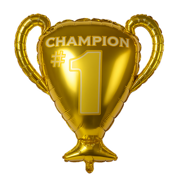 Фольгированный шарик Золотой кубок "Champion №1" (61*65) (Китай) 4458 фото