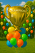 Фольгированный шарик Золотой кубок "Champion №1" (61*65) (Китай) 4458 фото 2