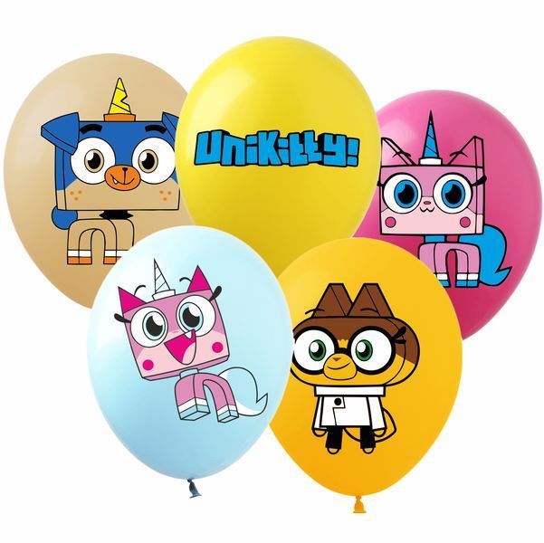 Balloon SC/34 - 12" "Lego Unikitty", 100 шт., 12"/30см., Асорті пастель, Lego