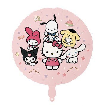 Фольгированный шарик Круг 18" Hello Kitty и ее друзья (Китай) 5902806503479 фото