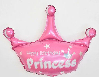 Корона розовая Happy birthday Princess 85*94cm S 110 фото