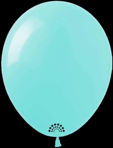 Balloon 5" Aquamarine 065 (12.5 cm) 100 pcs., 100 шт., 5"/12.5см, Aquamarine, Helium or air