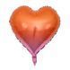 Foil Balloon Heart 18" Gold Rainbow (China), Helium or air