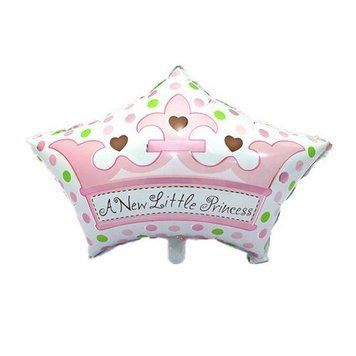 Фольгированный шарик Корона A New Little Princess (50*65) (Китай) 3446 фото