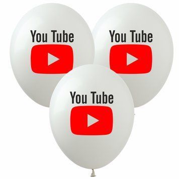 Повітряна кулька YT-1 12" YouTube YT-1B фото