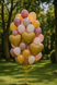 Foil ball Heart 18" Gold satin, 1 шт., 18"/45см., Золото, Helium or air