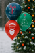 Balloon NR - 20 12" - Merry Christmas 100 pcs, 100 шт., 12"/30см., Mix (3 colors), Праздник