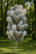 Foil ball Heart 18" Graphite satin, 1 шт., 18"/45см., Графіт, Helium or air