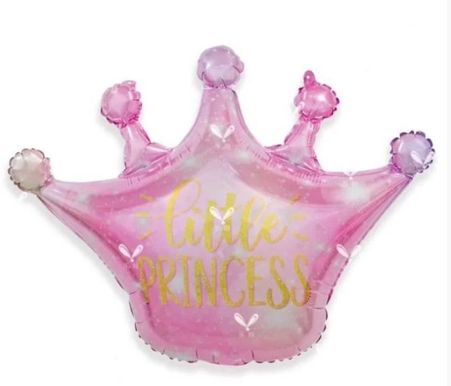Корона розовая Little Princess 70х68 см (Китай) в уп S A577 pink фото