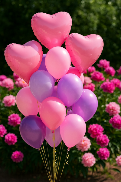Foil Balloon Heart 18" Pastel Pink (China), Helium or air
