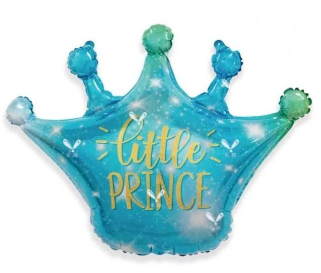 Корона голубая Little Prince 70х68 см (Китай) в уп S A577 blue фото
