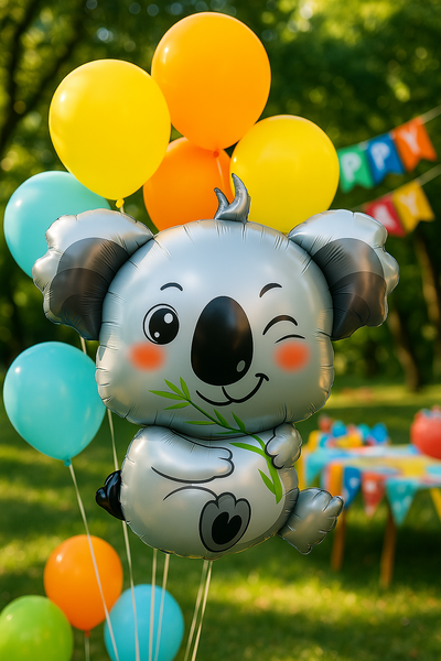 Koala foil ball (83*93) (China), 1 шт., Helium or air, Дикі тварини