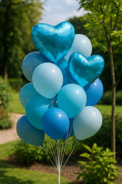Фольгированный шарик Сердце 18" Голубое (Китай) KH18-22 фото