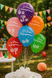 Balloon SDR-123b 12" "Happy Birthday Owl" 50 pcs, 100 шт., 12"/30см., Assorted pastel, Animals