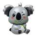 Koala foil ball (83*93) (China), 1 шт., Helium or air, Дикі тварини