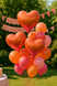 Foil Balloon Heart 18" Orange Pastel (China), Helium or air