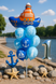 Foil ball Blue Ship (82*82) (China), Helium or air, Transport