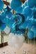 Foil number - 2 blue with stars (100 cm), Helium or air
