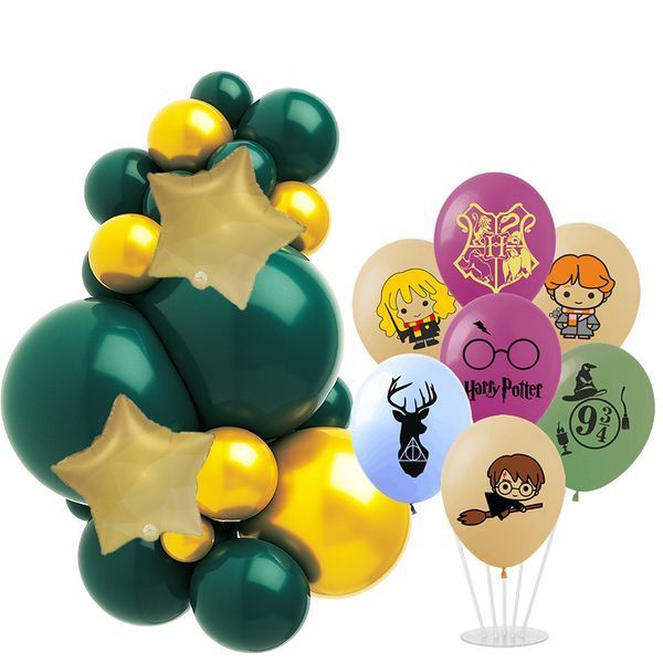 Photo zone made of balloons Harry Potter set, length 2.5 m, Helium or air