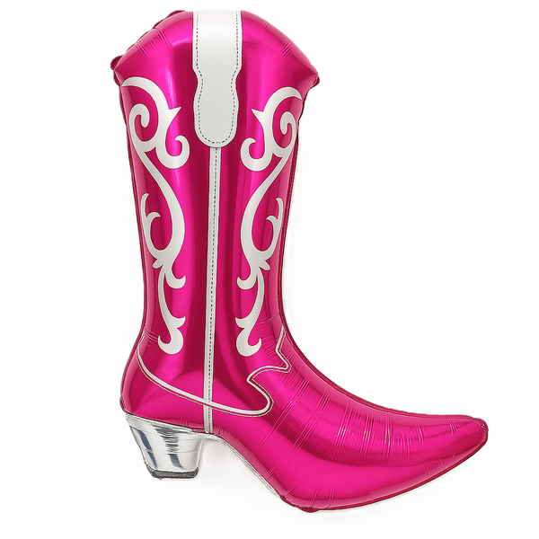 Foil ball Boot pink (75*50) (China), 1 шт., Helium or air, Прикраси