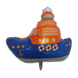 Foil ball Blue Ship (82*82) (China), Helium or air, Transport