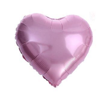 Foil Ball Heart 18" Pink (China), Helium or air