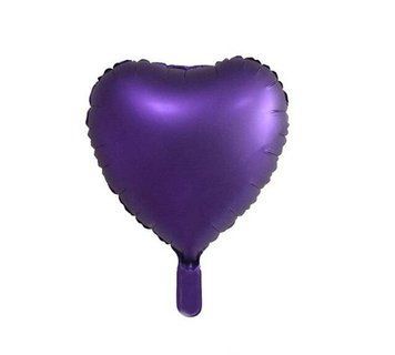 Foil Ball Heart 18" Purple (China), Helium or air