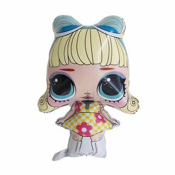 Foil ball Dolls LOL 7 (85*55) (China), 1 шт., Helium or air, L.O.L. Surprise
