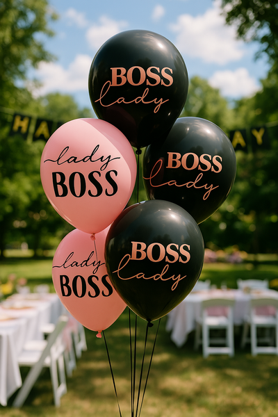 Balloon PH-61 12" Lady BOSS pastel (1 tbsp) (100 pcs), 100 шт., 12"/30см., Mix (2 colors), Boss
