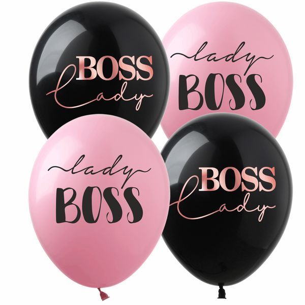 Balloon PH-61 12" Lady BOSS pastel (1 tbsp) (100 pcs), 100 шт., 12"/30см., Mix (2 colors), Boss