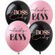 Balloon PH-61 12" Lady BOSS pastel (1 tbsp) (100 pcs), 100 шт., 12"/30см., Mix (2 colors), Boss