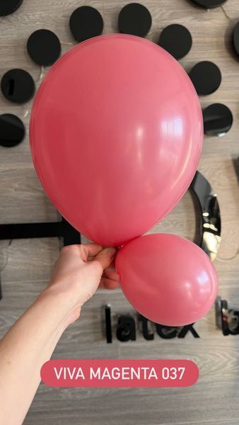 Повітряна кулька 5" Віва Маджента 037 (12,5 см) 100 шт. RB5037 фото