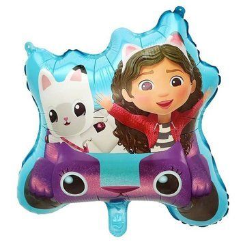 Foil ball 5556 Gabby's dollhouse 43*78 (China), 1 шт., Helium or air, Габі