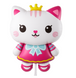 Foil ball Kitten crown (45*109) (China), 1 шт., Helium or air, Cat