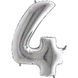 7291 Foil number - 4 Slim (silver holography) (100 cm), Helium or air