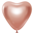 12" Сердце Mirror Heart Rose Gold (50 шт) 11350072 фото