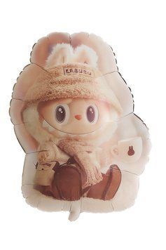 Labubu foil ball in winter 65"47 cm, 1 шт., Helium or air, Лабубу