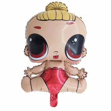 Foil ball LOL Dolls 10 (75*46) (China), 1 шт., Helium or air, L.O.L. Surprise