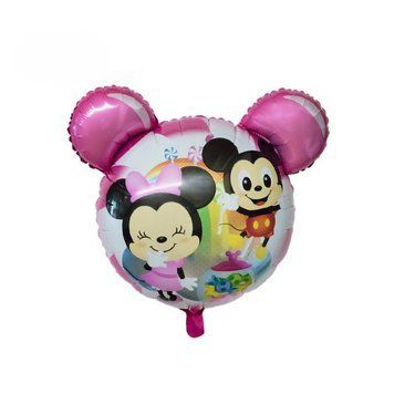 Foil ball Minnie and Mickey head (64*64) (China), 1 шт., Helium or air, Mickey Mouse