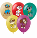 Balloon SC/32 - 12" "Patrol" (1 st.) 50 pcs., 100 шт., 12"/30см., Асорті пастель, Paw Patrol
